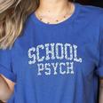 Cute Wildflower School Psych Teacher School Psychologist Women&#x27;s Heather T-Shirt Heather True Royal