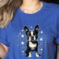 Dog Boston Terrier For Men Women Women's Heather T-Shirt Heather True Royal