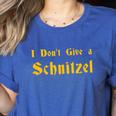I Don't Give a Schnitzel T-Shirt Women's Heather T-Shirt Heather True Royal