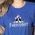 Furologist Puppy Stylist Cute Dog Groomer Men Women Women's Heather T-Shirt Heather True Royal