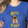 Lovely Harry Pugger Pug Women's Heather T-Shirt Heather True Royal