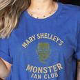 Mary Shelley's Monster Fan Club Gothic Horror Parody Women's Heather T-Shirt Heather True Royal