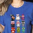 Pig Spooky Ghost Witch Boo-Jee Horror Pumpkin Pig Halloween Women's Heather T-Shirt Heather True Royal