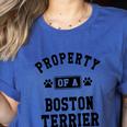 Property Of Boston Terrier Boston Terrier Shirt Women's Heather T-Shirt Heather True Royal