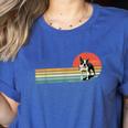 Retro Vintage Boston Terrier Dog Lover Boston Terrier Mom Women's Heather T-Shirt Heather True Royal