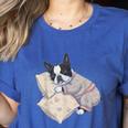 Sleepy Boston Terrier Pajama Men Women Kids Women's Heather T-Shirt Heather True Royal
