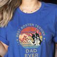 Vintage Best Boston Terrier Dad Ever Dog Father Father's Day Men Girls Kids Women's Heather T-Shirt Heather True Royal