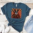 Boston Terrier Dog Japanese Art Samurai Ukiyo-e Women's Heather T-Shirt Heather Deep Teal