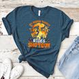 My Boston Terrier Dog Rides Shotgun Witch Halloween Men Women Women's Heather T-Shirt Heather Deep Teal