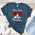 Boston Terrier Grandma Dog Owner Boston Terrier For Men Women Women's Heather T-Shirt Heather Deep Teal