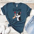 Boston Terrier Grandma Mother's Day Dog Mom Women's Heather T-Shirt Heather Deep Teal
