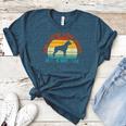 Being a Boston Terrier Grandpa Is Ruff Boston Terrier Women's Heather T-Shirt Heather Deep Teal