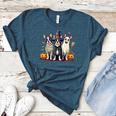 Boston Terrier Halloween Costume Mummy Witch Ghost Dog Lover For Men Women Kids Women's Heather T-Shirt Heather Deep Teal