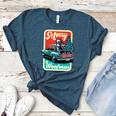 Boston Terrier Merry Christmas Tree Truck Santa Dog X-Mas Women's Heather T-Shirt Heather Deep Teal