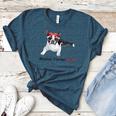 Boston Terrier Mom Bandana Boston Terrier Dog Women's Heather T-Shirt Heather Deep Teal