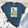 Boston Terrier Mom Skeleton Tarot Card Witch Vibes Dog Mom Women's Heather T-Shirt Heather Deep Teal