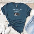 Boston Terrier Puppy Need More Sleep Pajama For Bedtime Women's Heather T-Shirt Heather Deep Teal