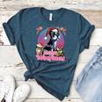 Boston Terrier Santa Claus Coffee Mug Merry Christmas Dogs Women's Heather T-Shirt Heather Deep Teal