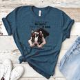 Boston Terrier Shirt I Didn't Fart My Butt Blew You A Kiss Women's Heather T-Shirt Heather Deep Teal