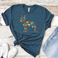 Boston Terrier Tacos Mexican Cinco De Mayo Taco Women's Heather T-Shirt Heather Deep Teal
