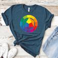 Color Wheel Palette Shirt Artist Painter Art Teacher Tshirt Women&#x27;s Heather T-Shirt Heather Deep Teal