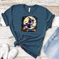 Cute Boston Terrier Halloween Costume Dog Lover Women Girls Women's Heather T-Shirt Heather Deep Teal