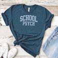 Cute Wildflower School Psych Teacher School Psychologist Women&#x27;s Heather T-Shirt Heather Deep Teal