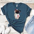 Girls I Heart Mom Love Mama Boston Terrier Dog Lover Women's Heather T-Shirt Heather Deep Teal