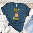 Lovely Harry Pugger Pug Women's Heather T-Shirt Heather Deep Teal