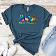Peace Love Physical Education Tie Dye Sports PE Teacher Women&#x27;s Heather T-Shirt Heather Deep Teal