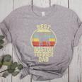 Best Dog Father Dad Vintage Boston Terrier For Men Women Women's Heather T-Shirt Athletic Heather