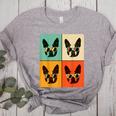 Bostie Dog Lover Boston Terrier With Sunglasses For Men Women Girls Kids Women's Heather T-Shirt Athletic Heather