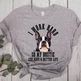 Bostie Mama Dog Dad Boston Terrier For Men Women Women's Heather T-Shirt Athletic Heather