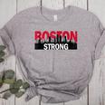 Boston Strong Logo Vintage Boston City Skyline Women's Heather T-Shirt Athletic Heather