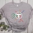 Boston T Subway Map Vintage MBTA Women's Heather T-Shirt Athletic Heather