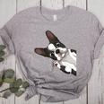 Boston Terrier Bostie Dog Kids Boys Girls Women's Heather T-Shirt Athletic Heather