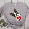 Boston Terrier Bostie Dog Kids Women Girls Women's Heather T-Shirt Athletic Heather