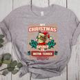 Boston Terrier My Christmas Spirit Dog Santa Claus X-Mas Women's Heather T-Shirt Athletic Heather