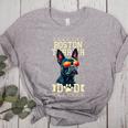 Boston Terrier Dad Boston Bull Bostie Dog Women's Heather T-Shirt Athletic Heather