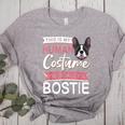 Boston Terrier Dog Bostie Halloween Costume Dog For Kids Women's Heather T-Shirt Athletic Heather