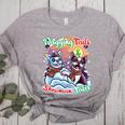 Boston Terrier Dog Christmas Snowman Winter Snow Women's Heather T-Shirt Athletic Heather
