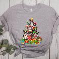 Boston Terrier Dog Christmas Tree Lights Xmas Pajama For Men Women Kids Women's Heather T-Shirt Athletic Heather