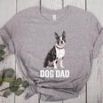 Boston Terrier Dog Dad Boston Terrier Dog Lovers Women's Heather T-Shirt Athletic Heather