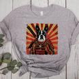 Boston Terrier Dog Japanese Art Samurai Ukiyo-e Women's Heather T-Shirt Athletic Heather