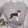 Boston Terrier Dog Mom Woman Women Women's Heather T-Shirt Athletic Heather