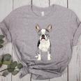 Boston Terrier Dog Motif Pet Art Boston Terrier For Men Women Kids Women's Heather T-Shirt Athletic Heather