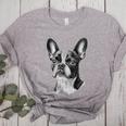 Boston Terrier Dog Motif Pet Illustration Boston Terrier For Men Women Kids Women's Heather T-Shirt Athletic Heather