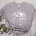Boston Terrier Dog Nature Scene Graphic Art Men Women Girls Kids Women's Heather T-Shirt Athletic Heather