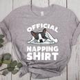 Boston Terrier Dog Official Sleeping Shirt Men Women Kids Women's Heather T-Shirt Athletic Heather