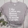 Boston Terrier Dog Owner Coffee Lover Women Men Women's Heather T-Shirt Athletic Heather